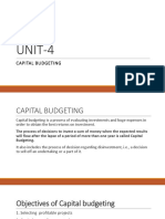 UNIT-4 Capital Budgeting
