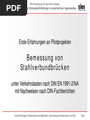 Bemessung Von Stahlverbundbrcken | PDF