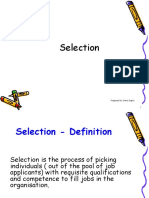 Selection Process Overview