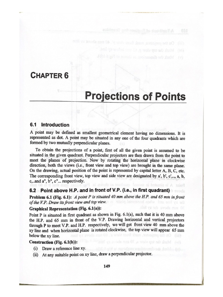 Projection of Points Problems PDF