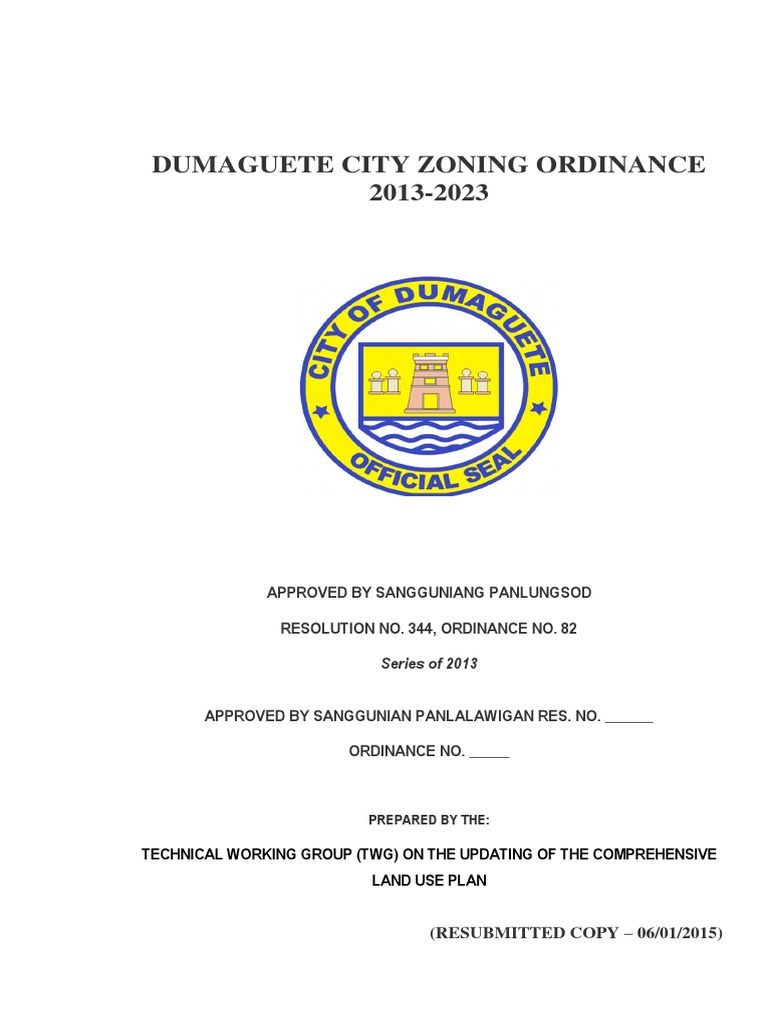 Dumaguete City Zoning Ordinance 2013-2023 | PDF | Zoning | Building