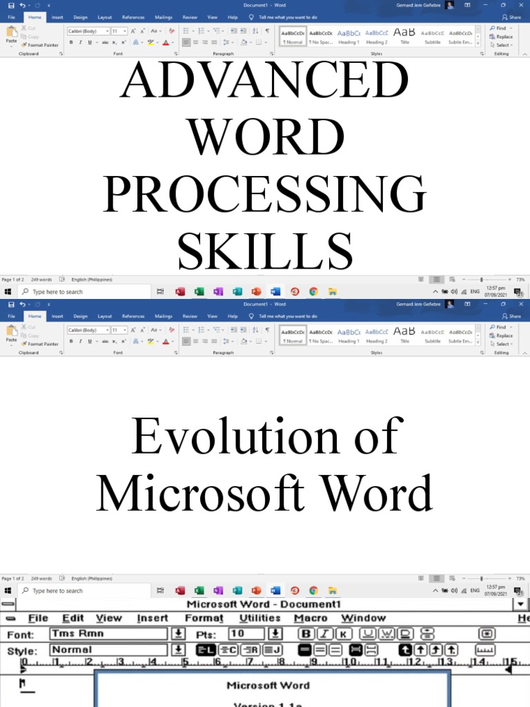 Advanced Word Processing Skills | Download Free PDF | Microsoft Outlook ...