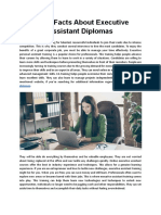 A Few Facts About Executive Assistant Diplomas