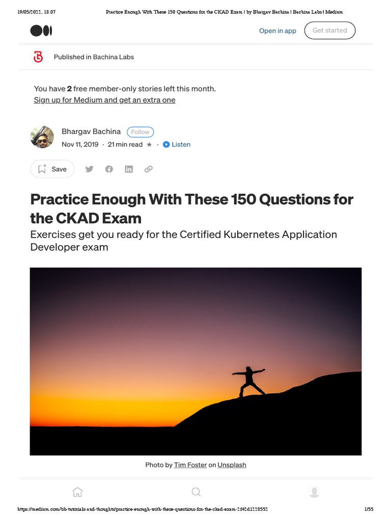 150 CKAD Exam Practice Questions | PDF | Information Age | Computing