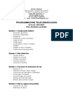 Programmazione IV A - Telecomunicazioni