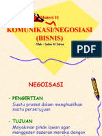 Materi 11. Komunikasi Bisnis & Negosiasi 5521