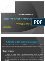 Analiza Cost Beneficiu