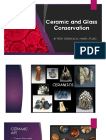 Restoration and Conservation of Ceramic and Glass