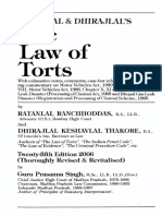 The Law of Torts: Ratanlal & Dhirajlal'S