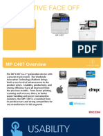 MP C407 Vs HP M577 Competitive Test Report
