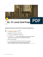 EL O Level Oral Preparation