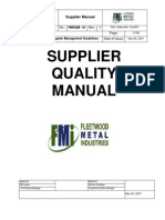 Supplier Quality Manual Sample