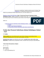 Usaha Dan Pesawat Sederhana - Ringkasan Materi IPA Kelas 8