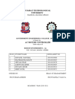 Gujarat Technological University: Ac Motor Controller