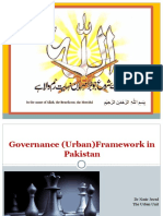 Urban Governance Framework in Pakistan