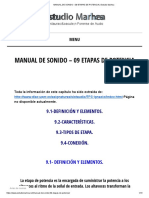 Manual de Sonido - 09 Etapas de Potencia - Estudio Marhea