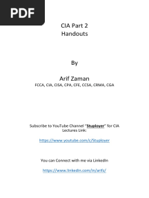 CIA Part 2 Exam