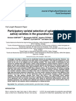 Article 6. Participatory Varietal Selection of Upland Rice Varieties in The Groundnut Basin, Senegal