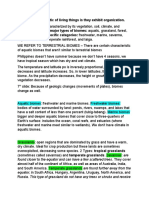 Biomes: Characteristics of Aquatic and Terrestrial Environments