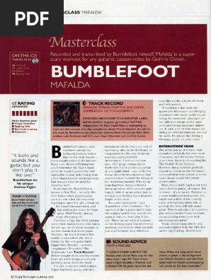 ロン・サール ギタースコア　タブ譜　ron thal 速弾きbumblefoot ロン・サール ギタースコア タブ譜 ron thal 速弾きbumblefoot