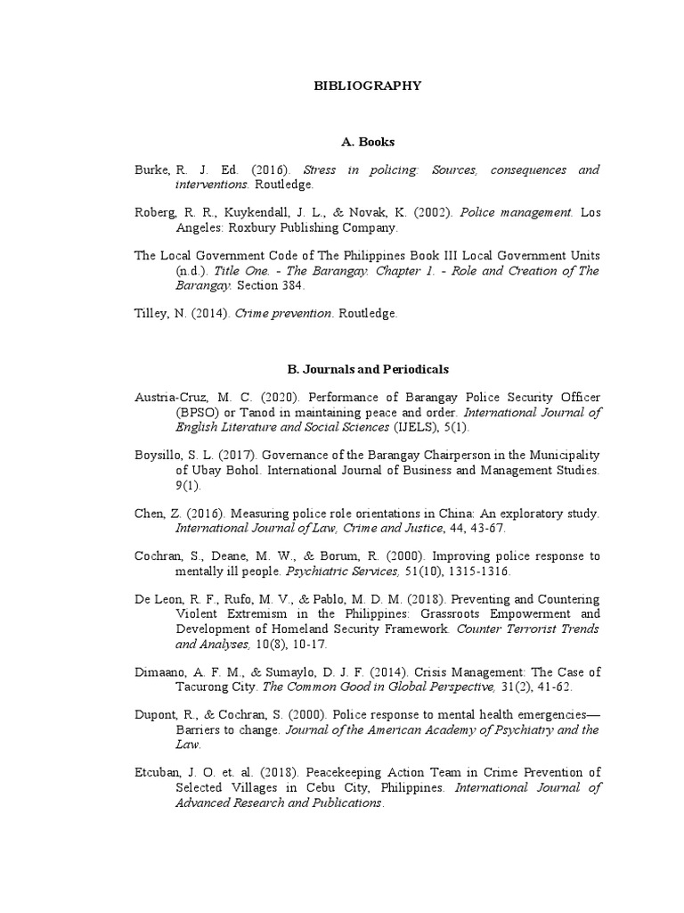 Apa format reference 2022 pdf police crime prevention