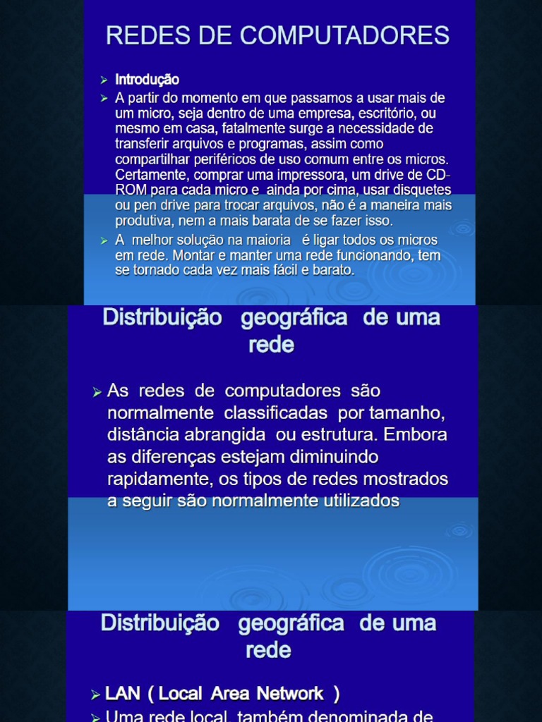 REDES DE COMPUTADORES (1) | PDF | Fibra ótica | Rede de computadores