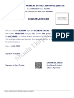 Shaala Darpan: Student Certificate