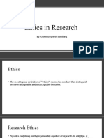 Ethics in Research