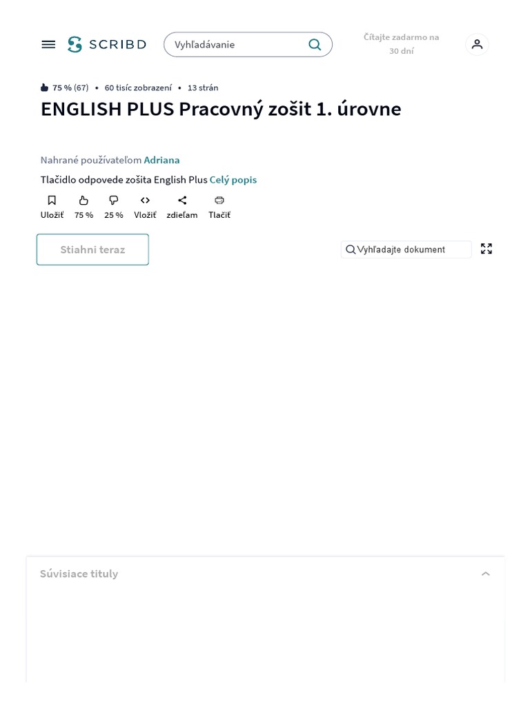 English Plus Level 1 Workbook - PDF | PDF