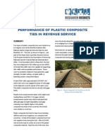 Performance of plastic composite ties in revenue service
