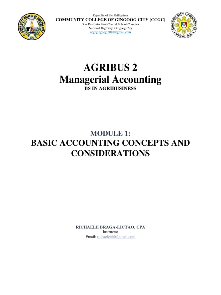 Managerial Accounting Basics Module | PDF | Accounting | Leadership