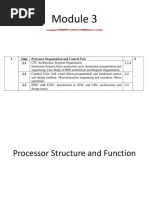 CAO - Processor Organization and Control Unit