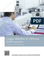 Using Simatic s7 Cpus As SNTP Servers