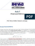 F3 Aula 5 Conceito de Potencial Elétrico - Aula Teórica Resumida