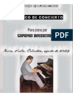 BAMBUCO DE CONCIERTO.  PARA PIANO. GERARDO BETANCOURT.