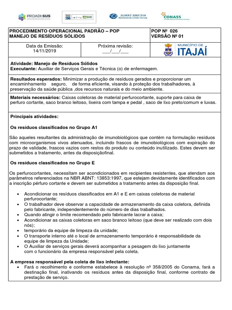 26 Pop Manejo De Res Duos S Lidos Pdf Desperd Cio