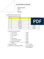 Analisis Minggu Efektif