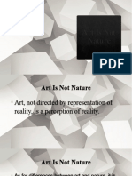 Art Is Not Nature
