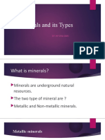 Minerals and Its Types: By: Nivitha Shri