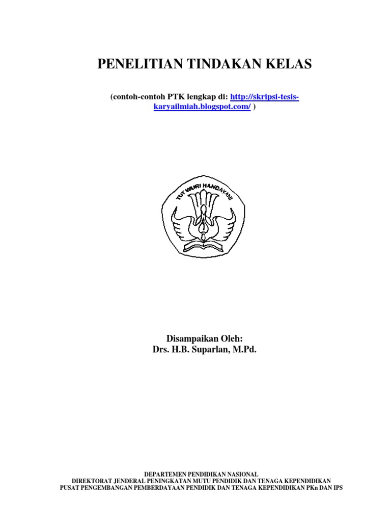 Penelitian Tindakan Kelas Ptk