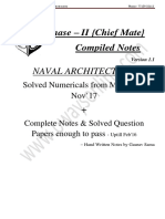 Naval Architecture Solved Numericals