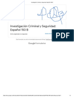 Investigación Criminal y Seguridad - Español 150 B