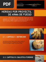 Heridas Por Proyectil de Arma de Fuego