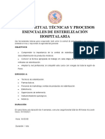Técnicas y Procesos Esenciales de Esterilización Hospitalaria
