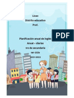 Muestra Inglés de 1ro de Secundaria