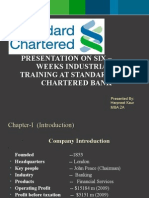 Presentation On Six - Weeks Industrial Training at Standard Chartered Bank