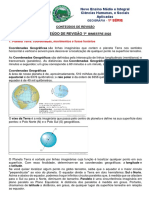 Conteúdos de Revisão de Geografia 1 Série - 06 de Maio de 2022 - 1º Bi