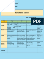 Rúbrica Resumen Académico ..