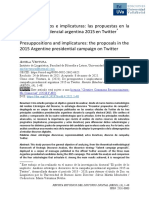 De Presupuestos e Implicaturas Las Propuestas en La Campaña Presidencial Argentina 2015 en Twitter