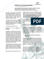 Semana 1 - Compartir Tu Fe Causa Milagros